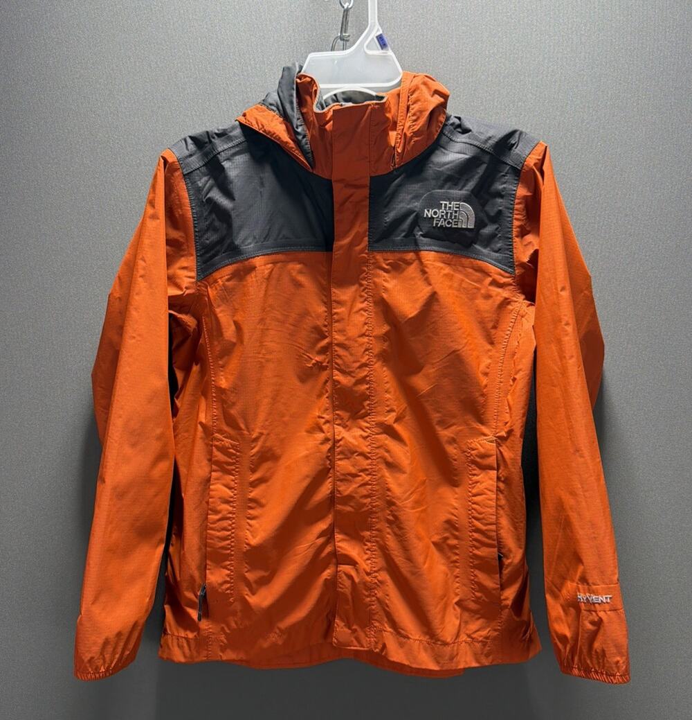 North Face Jacket Hyvent Full Zip Waterproof Jacket Boy's Youth M 10-12 Hooded